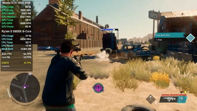 Saints Row - GTX 1060 3GB - All Settings Tested смотреть онлайн