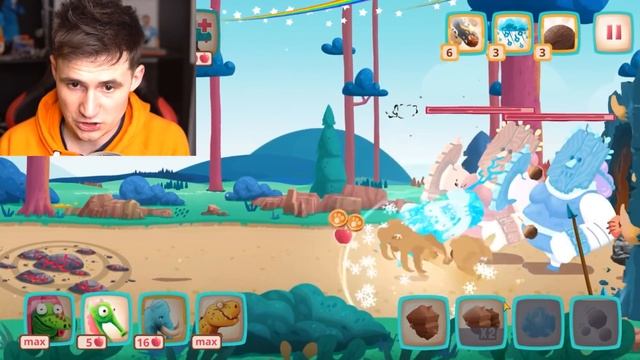 Unlocking Level 9999+ DINOSAUR! Dino Bash смотреть онлайн