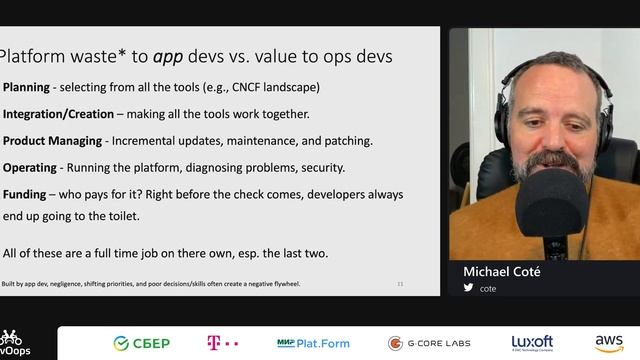 Michael Coté — Kubernetes is not for developers смотреть онлайн