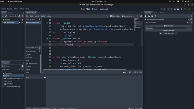 Godot Animated Texture Rect Tutorial смотреть онлайн