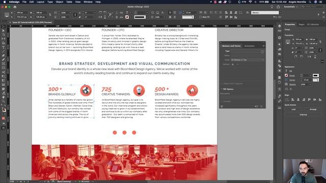 Create interactive rollover buttons in Adobe InDesign смотреть онлайн