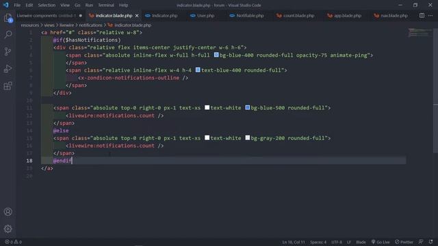 Create a forum with Laravel 8 | Update the Indicator and Count Livewire classes | Part 57 смотреть онлайн