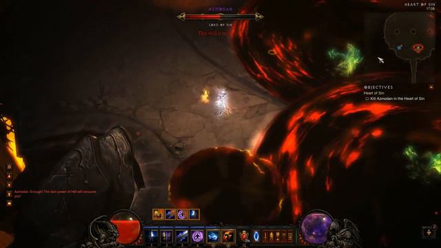 Diablo 3 - Azmodan - Inferno Difficulty - Wizard смотреть онлайн