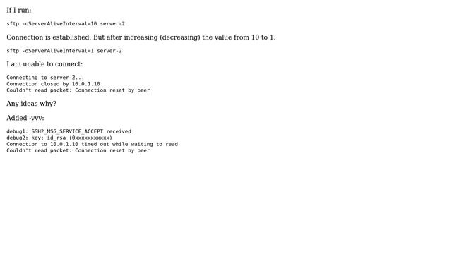 Unix & Linux: ServerAliveInterval and connection reset (2 Solutions!!) смотреть онлайн