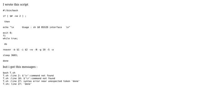 Unix & Linux: Bash : syntax error near unexpected token ' done ' смотреть онлайн