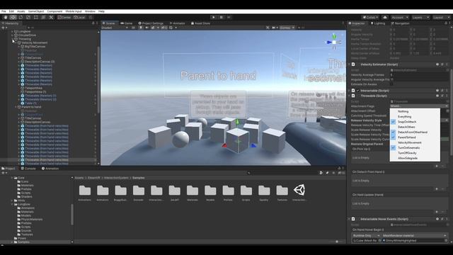 VR в Unity: Взятие объектов - Throwable и SteamVR Plugin смотреть онлайн