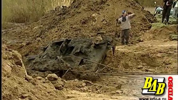 Под Волгоградом подняли танк Т-60