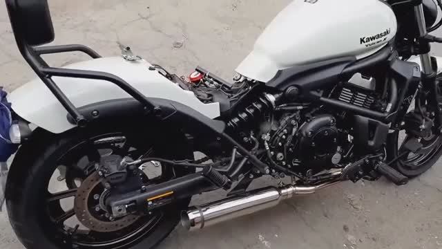 Kawasaki Vulcan S Sound With Delkevic Full 2 1 Exhaust 410mm Custom Silenser Bul