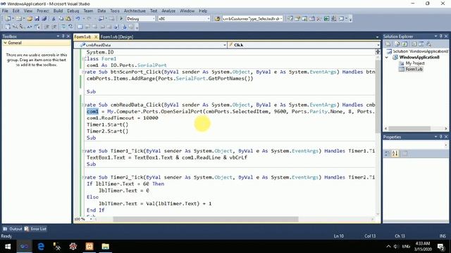 Vb.net serial port programming смотреть онлайн