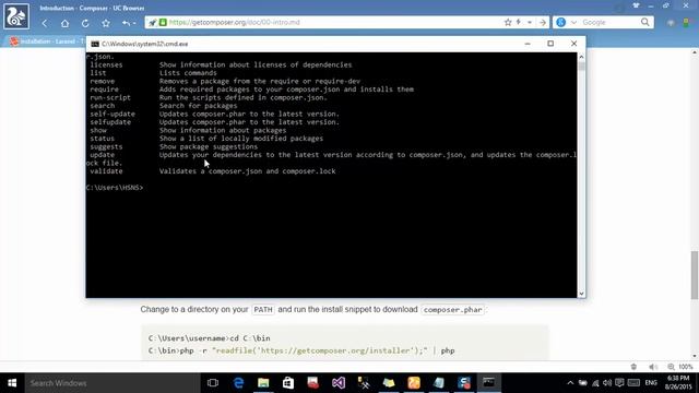 01-Laravel5-Create new project with composer смотреть онлайн