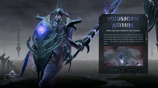 Dota 2 Razor Voidstorm Asylum Arcana in-game intro смотреть онлайн