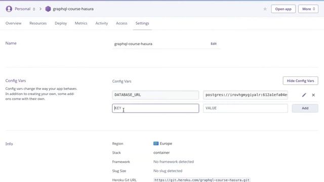 Hasura GraphQL Panel con contraseña смотреть онлайн