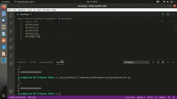 Python Dasturlash Tili
