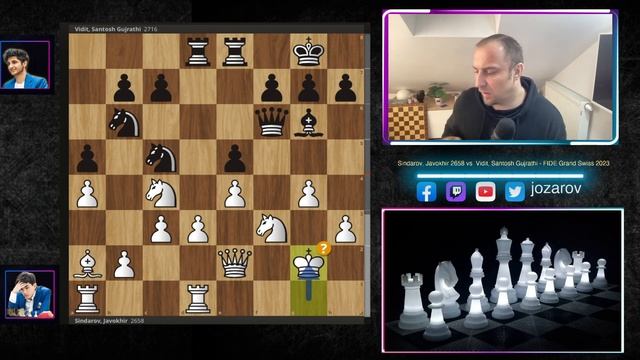 THE HUNTED MAN! - Javokhir Sindarov vs Vidit Santosh Gujrathi - FIDE Grand Swiss 2023 смотреть онлайн