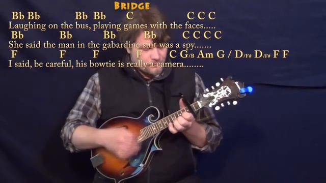 America (Simon & Garfunkel) Mandolin Cover Lesson with Chords/Lyrics - Capo 2nd смотреть онлайн
