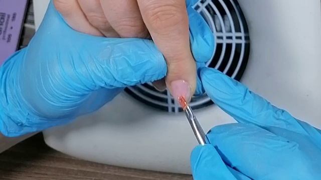 Укрепление гелем, дизайн с поталью и паутинкой смотреть онлайн