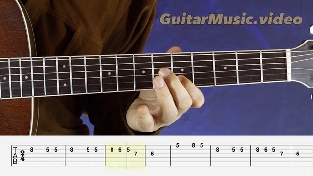 The Little Fir Tree is Very Cold in Winter Guitar Tutorial смотреть онлайн