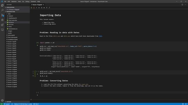 Lesson 19: Importing Data смотреть онлайн