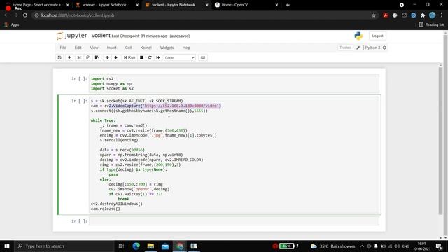 VideoChat Application Using OpenCV смотреть онлайн