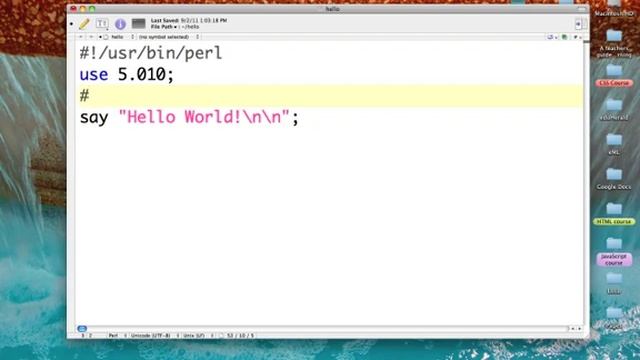 Comments in Perl смотреть онлайн