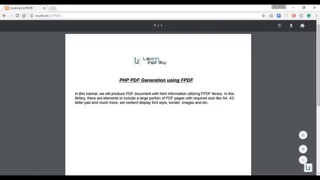 PHP PDF Generation using FPDF - Learn Infinity смотреть онлайн