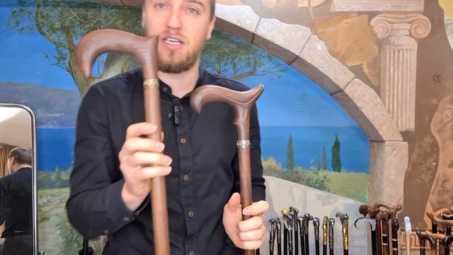 Изящная трость с интересной рукоятью | Трость "Княжна без инкрустации" смотреть онлайн