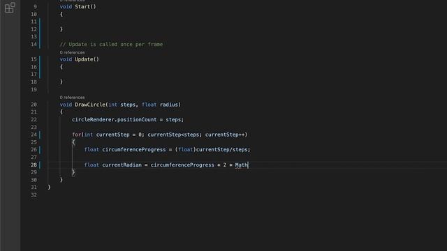 How to draw a circle in Unity with Line Renderer смотреть онлайн