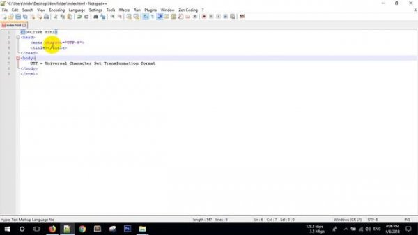Uses of meta charset="UTF-8"  in HTML | HTML5 & CSS3 tutorial for beginners