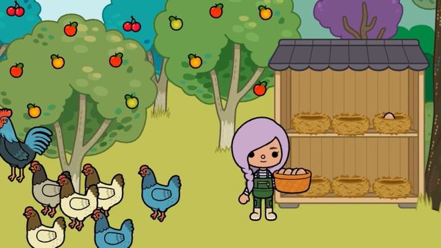 24 часа работаю на ферме / Тока Бока / Toca Life World смотреть онлайн
