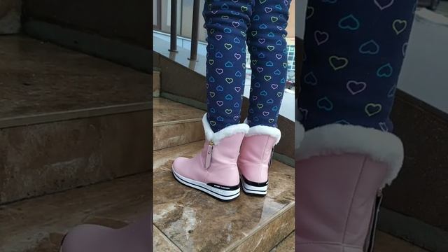Красивые зимние сапожки для девочек! смотреть онлайн
