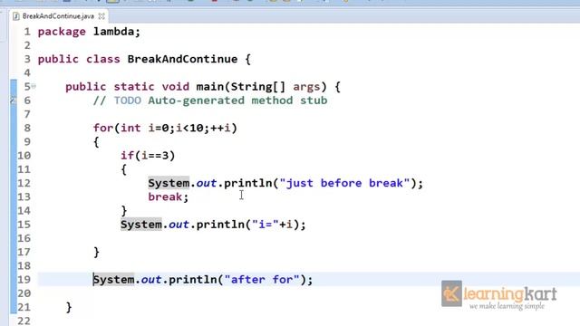 BREAK AND CONTINUE TUTORIAL JAVA смотреть онлайн
