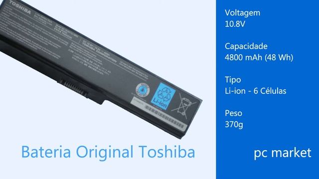 Bateria Original Toshiba PA3634U смотреть онлайн