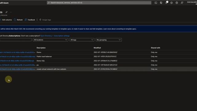 Create a virtual network with two subnets using the Azure template (ARM) смотреть онлайн