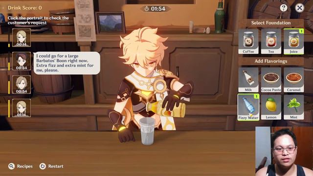 Day 2 - Bartender Challenge Guide !! Genshin Impact смотреть онлайн