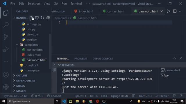 Python Django Tutorials In Hindi | Rendering Templates | HTML in Django| Part - 5 смотреть онлайн
