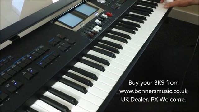 Roland BK9 Demonstration - Drawbar Organ With Blues Style