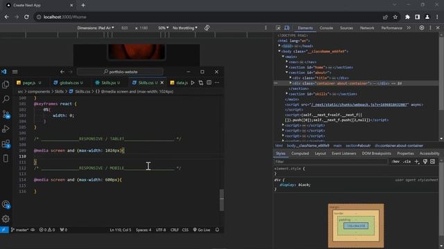 Build A Portfolio Website With React From Scratch - Portfolio Website Using react - next js смотреть онлайн