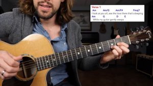 The Beatles «While My Guitar Gently Weeps» - Rhythm Guitar Lesson