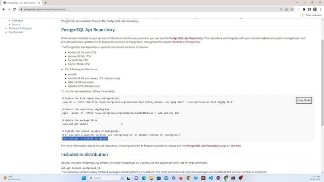 Install PostgreSQL in WSL windows 003 (Malayalam) смотреть онлайн