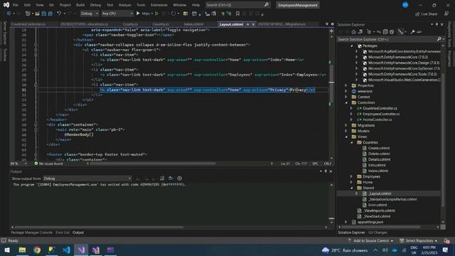 .NET Core Employees Management System|| Create ASP.NET Core Web Application With SQL Server Databas смотреть онлайн