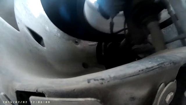 Citroen C-Elysee - работа передней подвески на оригинальных амортизаторах смотреть онлайн