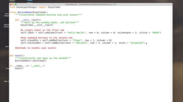 Python08 - Button Demo смотреть онлайн