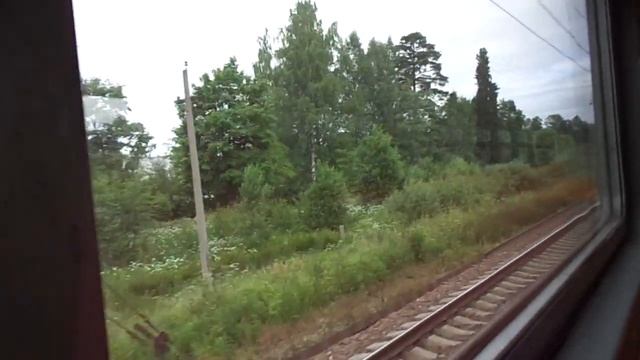 Электропоезд Ленинградской области 8-25-2: ЭТ2М 035 "Юбилейный" Лужское направление (21.06.18) смотреть онлайн