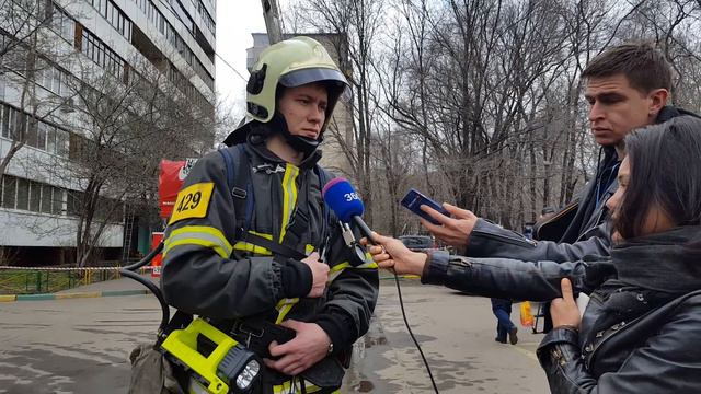 Интервью Начальника 22 ПСО ФПС после ликвидации пожара смотреть онлайн