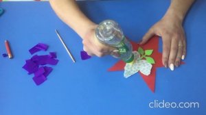 Мастер-класс по аппликации "Сирень Победы"