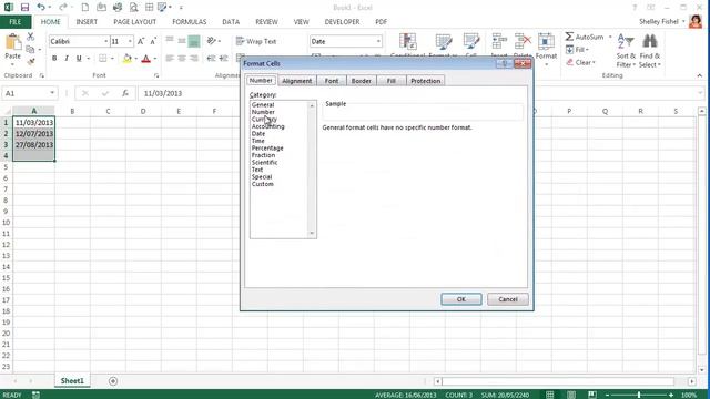 Video Tip: Excel 2013 Date format for USA смотреть онлайн