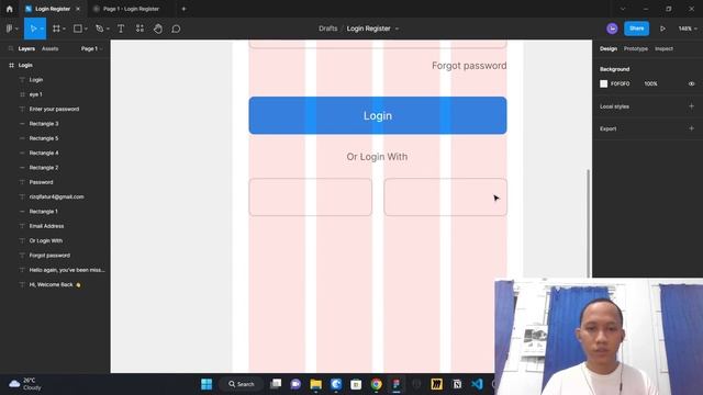 Membuat Desain Halaman Login Register dengan Figma | UI/UX Design смотреть онлайн