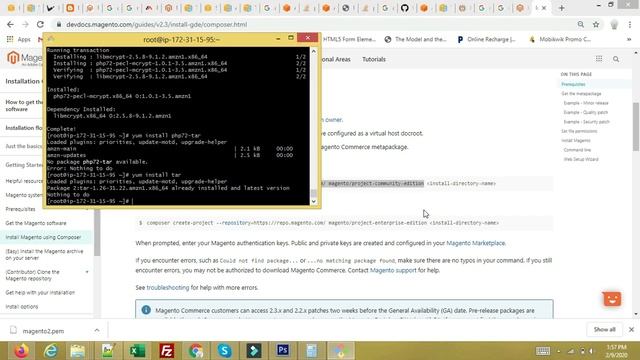 Part-4 AWS instance Launch and install Magento 2.3 - Installing extension and create swap file. смотреть онлайн