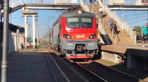 ЭП20-079 ”На скорости 120 КМ/Ч с шатающейся сцепкой" Станция Кубинка1.