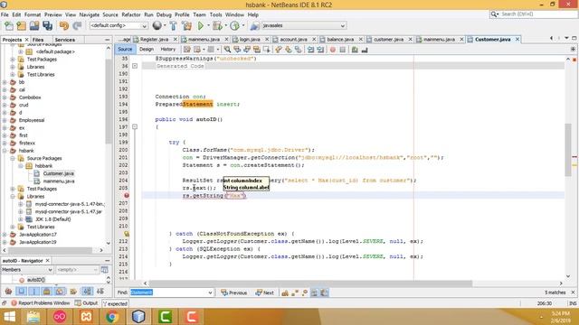 Banking Management System in Java part 4 смотреть онлайн